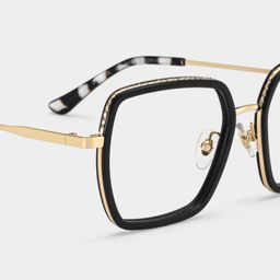 Fiona Carré Noir Lunettes6