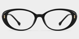 Ovale Noir Lunettes0