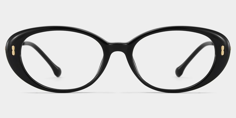 Lunettes ovales noires TR90