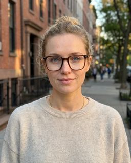 Eliza Marron Foncé Carré lunettes8