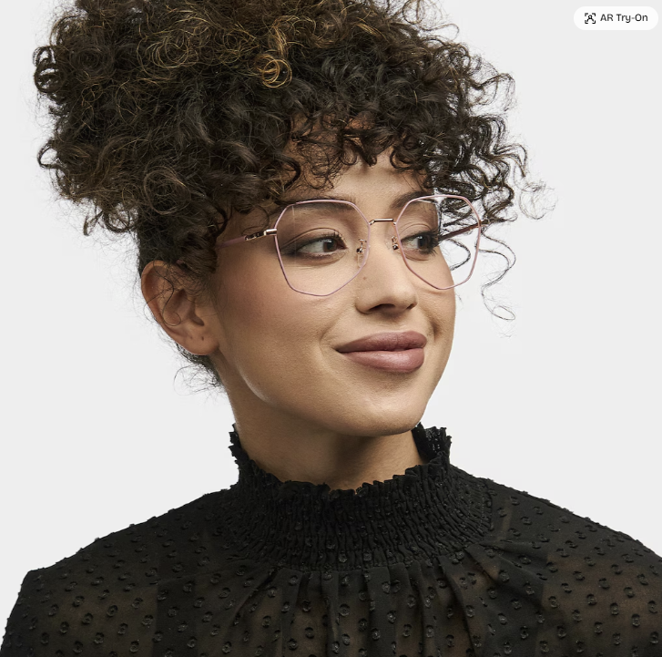 Bivins Rose Géométrique Lunettes6