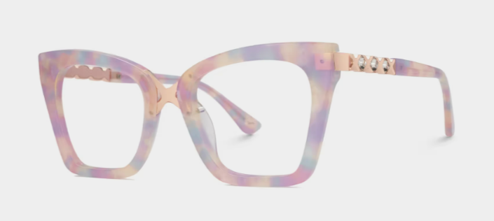 Darlyn Lunettes œil de chat roses mélangées2