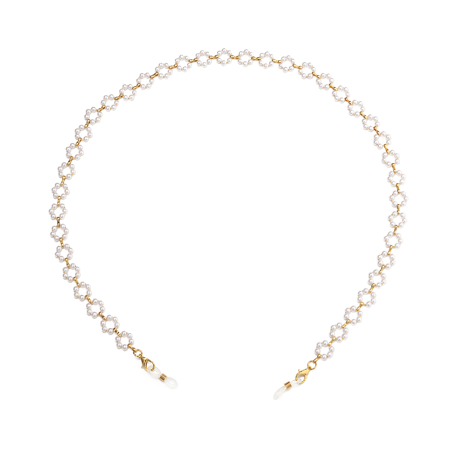 Chaînes Pour Lunettes Blanches En Forme De Fleur1