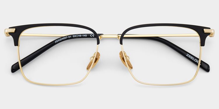 Maxwell Browline Noir Lunettes
