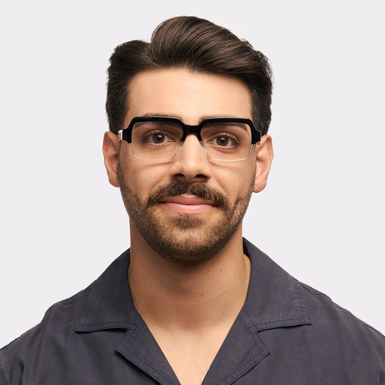 Jack Noir-Cristal Rectangulaire Lunettes0