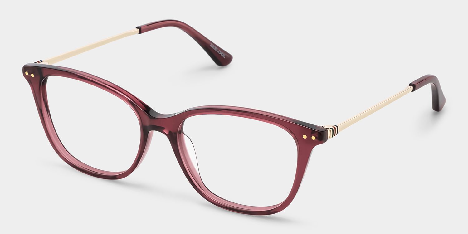 Finch Rouge Rectangle Lunettes2