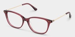 Finch Rouge Rectangulaire lunettes1