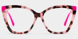 Kira Papillon Rose Tortue Lunettes3
