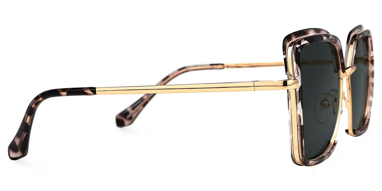 Cordaro Mixed Square Tortue Lunettes de soleil à Monture | ZEELOOL FR3