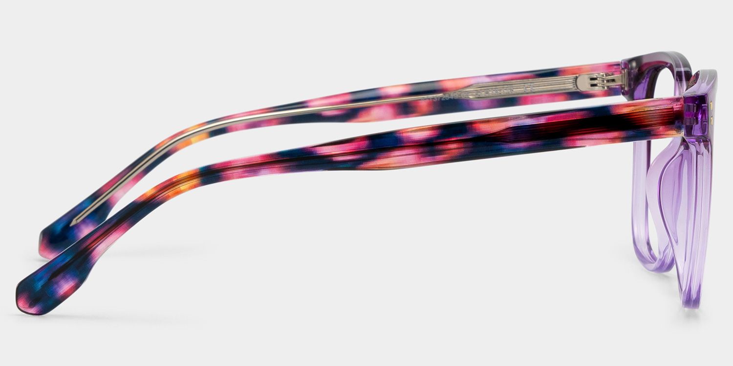 Donnalyn Carrées Violettes TR90 Lunettes4