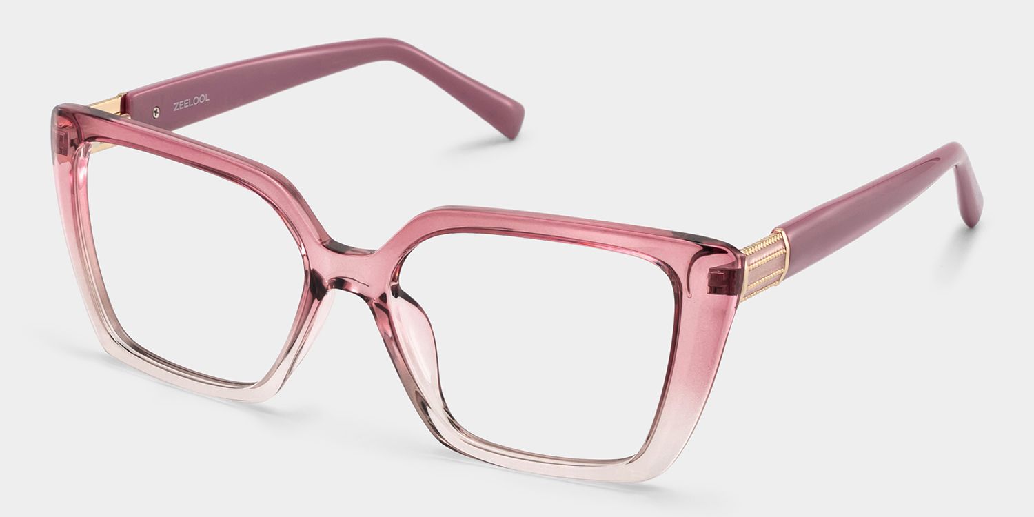 Emery Géométriques Acétate Bicolores Lunettes3
