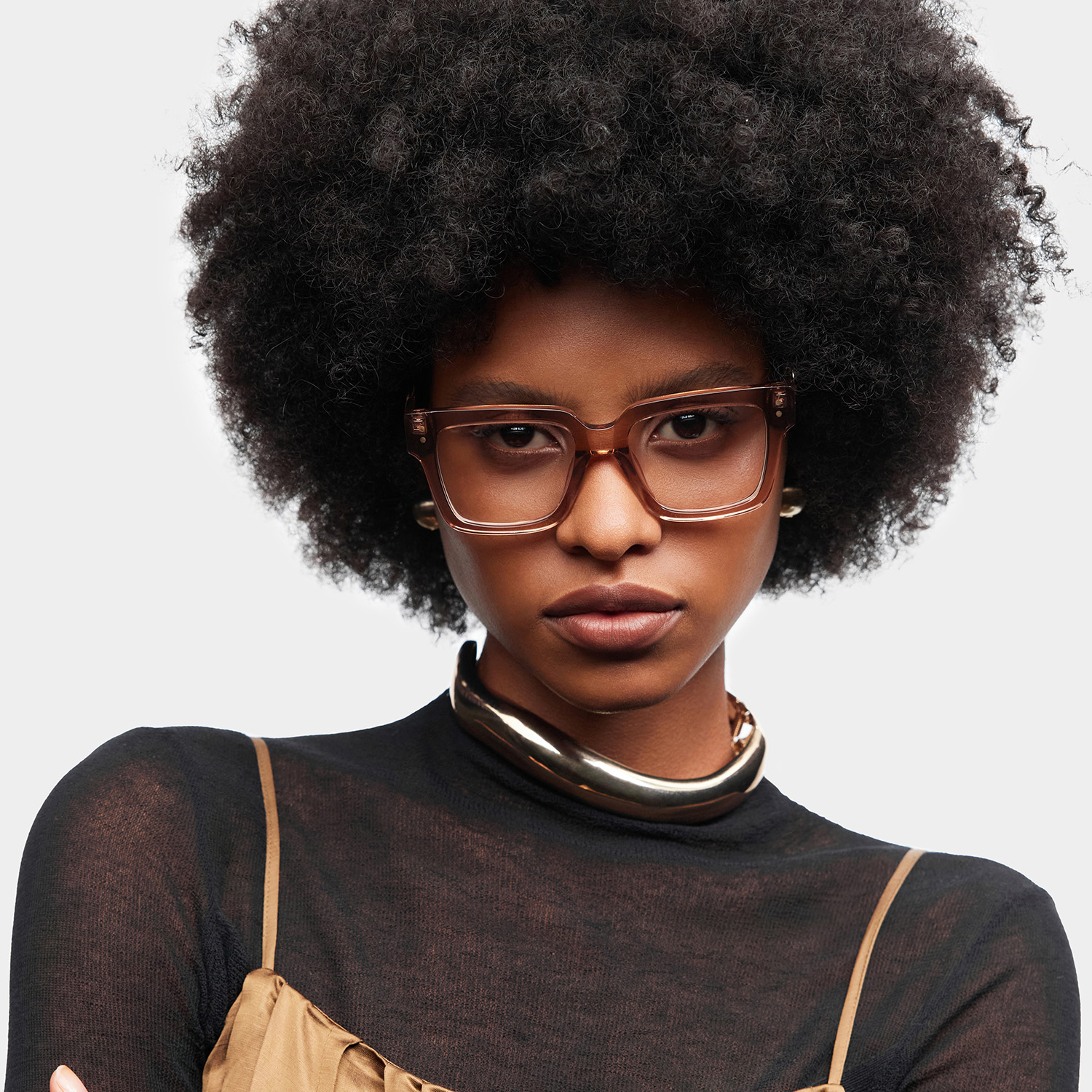 Caius Carré Champagne Lunettes0