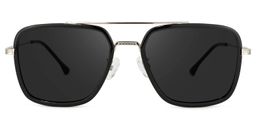 Lunettes Nayeli Aviator Noir-Argent0