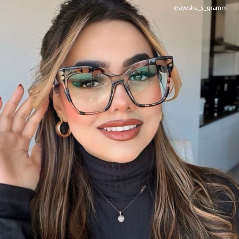 Minguela Rose Tortue Carré Lunettes7