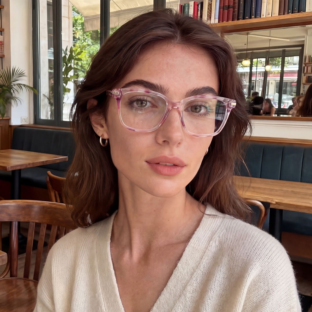 Jacqui Carré Rose TR90 Lunettes6