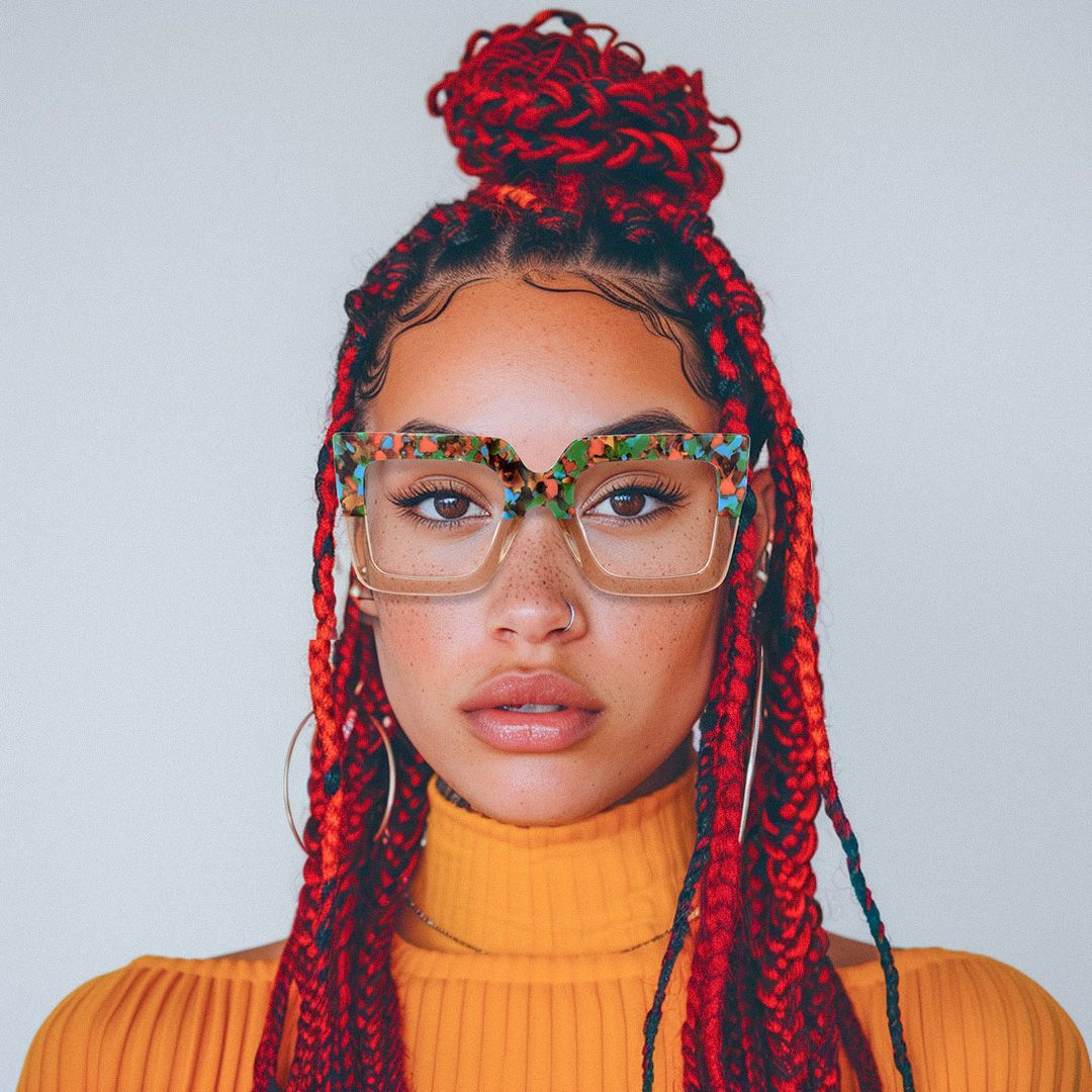 Brandon Floral Carré Lunettes5