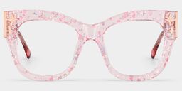 Minfia Carré Rose Lunettes1