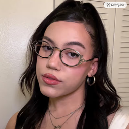 Ovales Métal Argenté Lunettes6