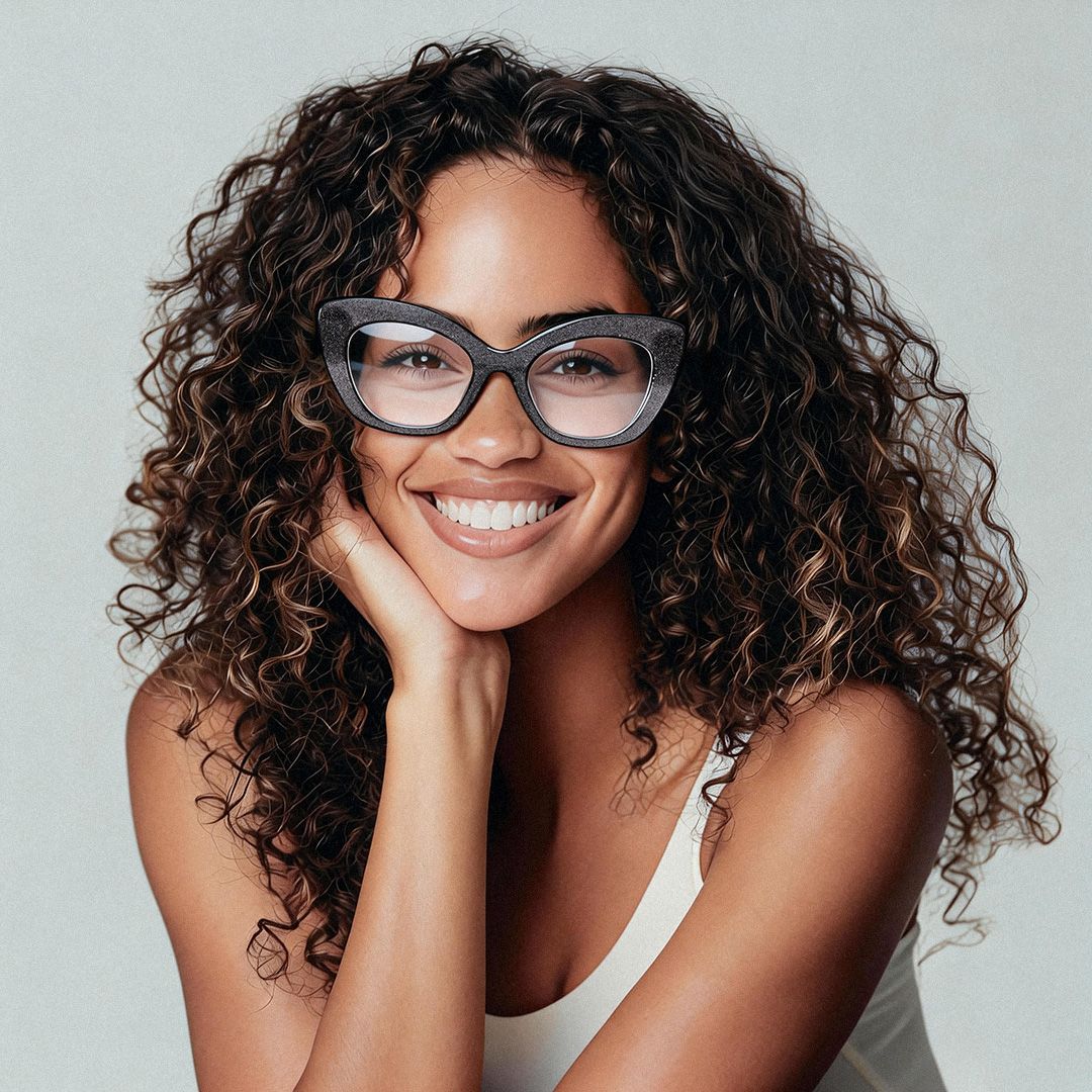 Mireille Papillon Noir Lunettes0