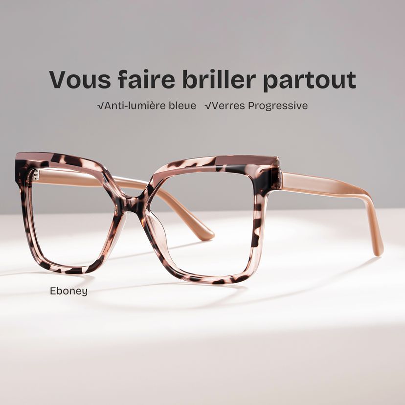 Carrées  Écaille TR90 Lunettes