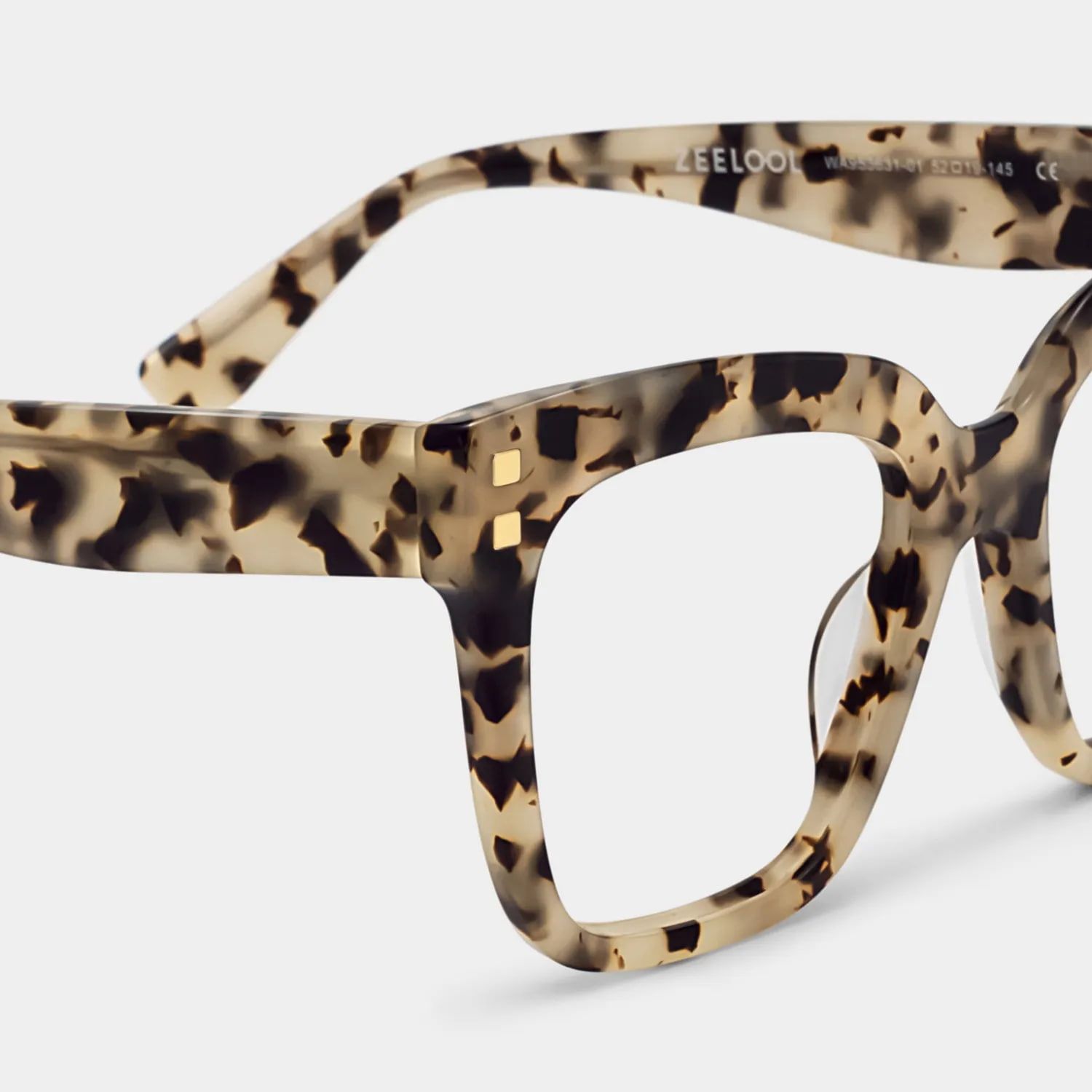 Minguela Carré Marron-Tortue Acétate Lunettes4