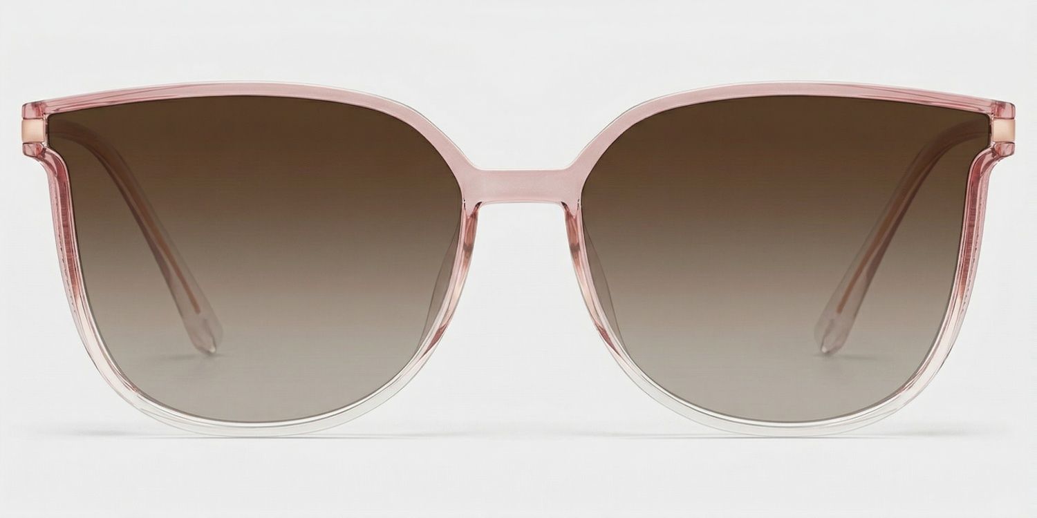 Rodz Tr90 Square Rose Cristal Lunettes de soleil à Monture | ZEELOOL FR0
