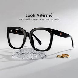 Lunettes Ebony Square Noir0