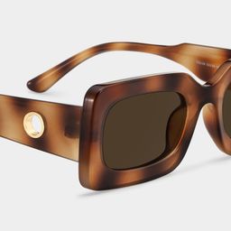 Ruby Tortue Rectangulaire lunettes de soleil4