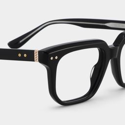 Lunettes carrées noires5