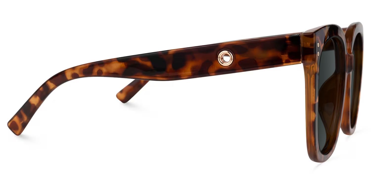 Ebony Square Tortue Lunettes de soleil pour Sublimer votre Visage | ZEELOOL FR3