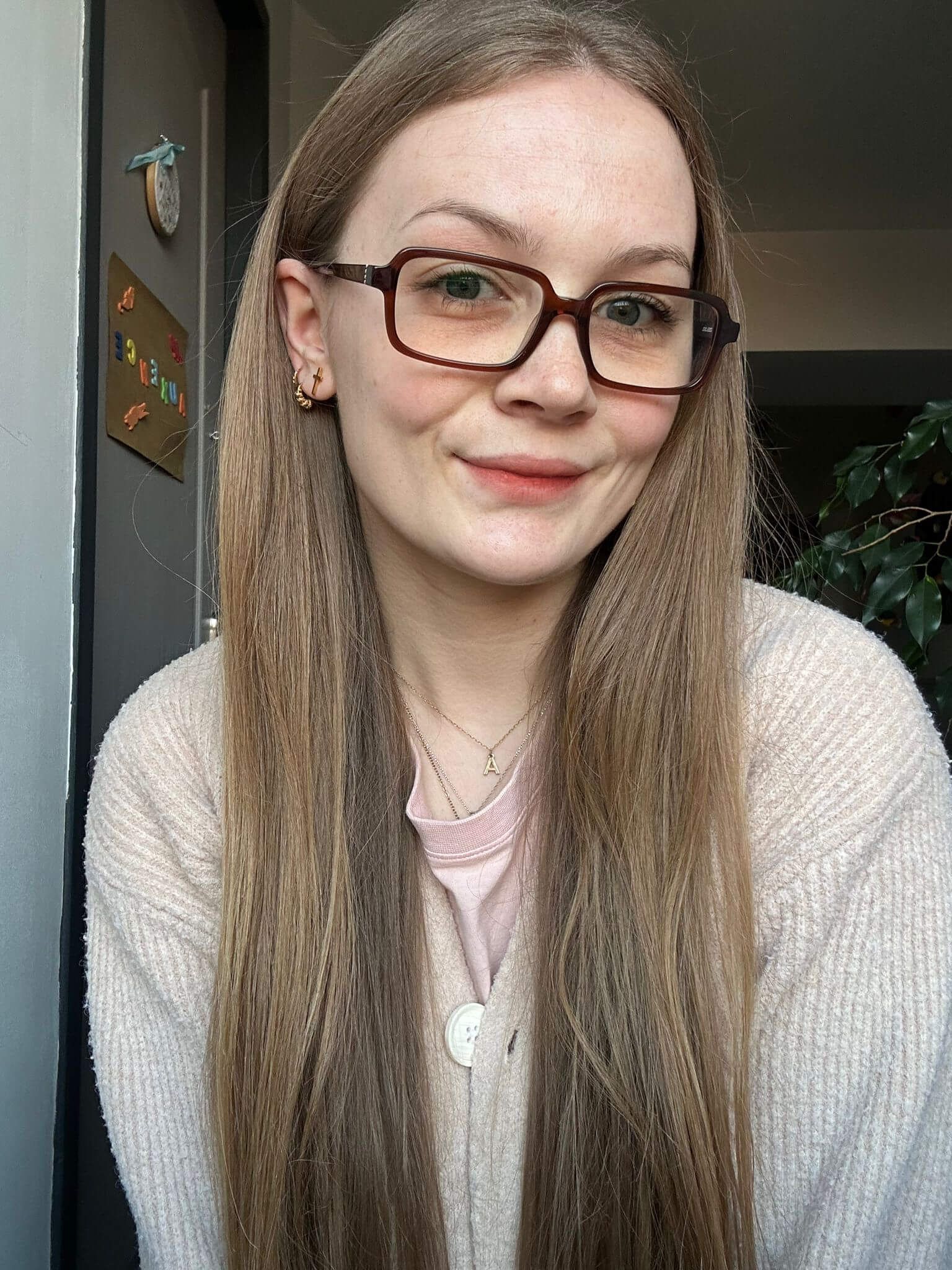 Danielle Lunettes rectangulaires en acétate marron6