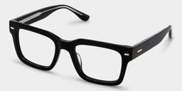 Lunettes rectangulaires noires2