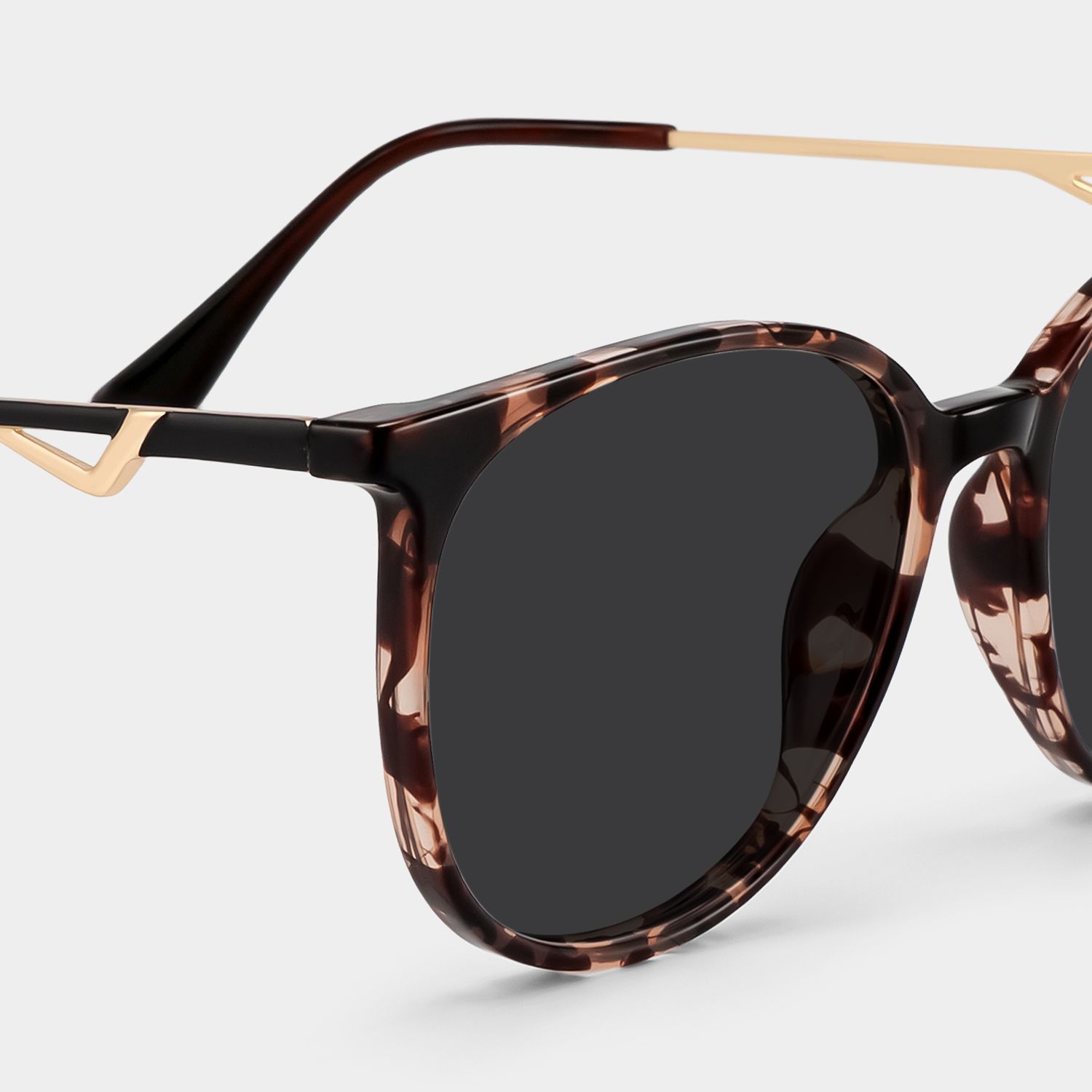 Lunettes de soleil polarisées de conduite Round Tortue Chanty | ZEELOOL4