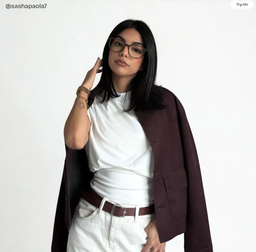 Lunettes papillon en acétate marron mat5