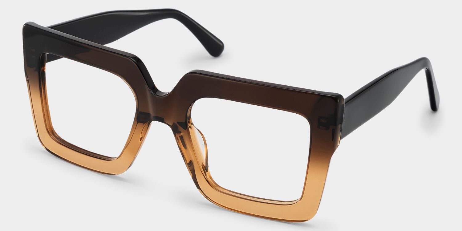 Brandon Marron Carré Lunettes2