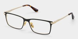 Lunettes rectangulaires noires2