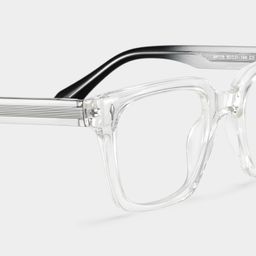 Lunettes rectangulaires transparentes Nick4