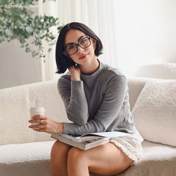 Talia Carré Tortue Lunettes8