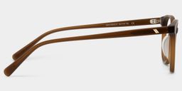 Lunettes papillon en acétate marron mat1