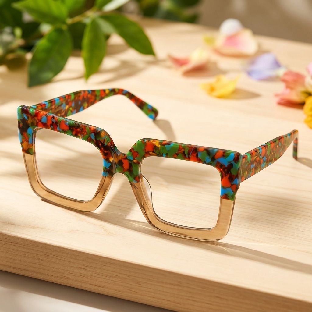 Brandon Floral Carré Lunettes0