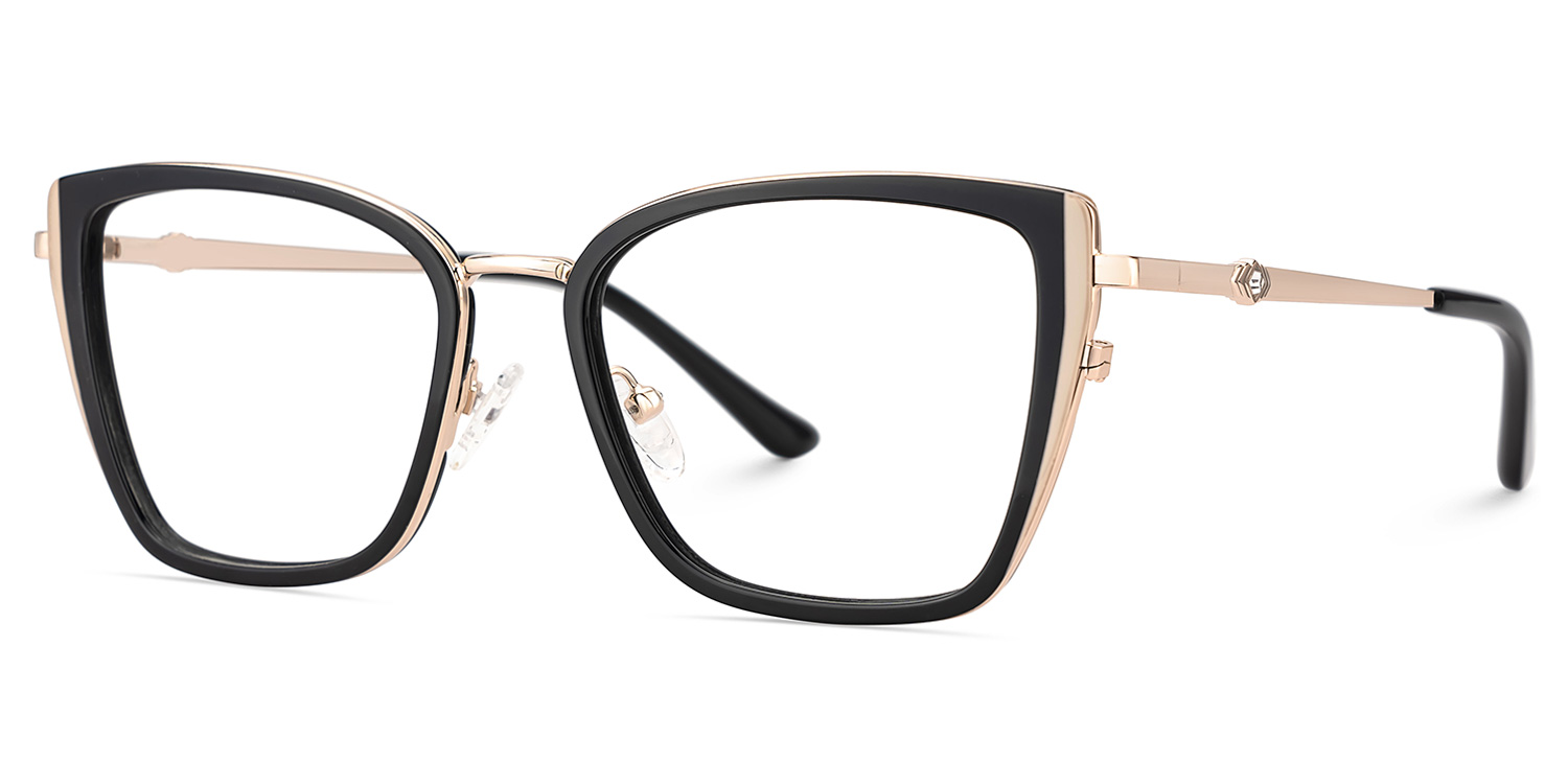 Juniper Rectangulaire Noir Lunettes4