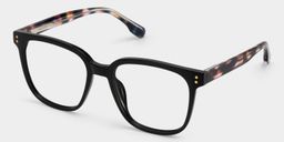 Donnalyn Noir Carré lunettes2