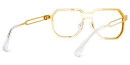 Hype Géométrique Or Lunettes5