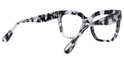 Carré Gris Tortue Acétate Lunettes3