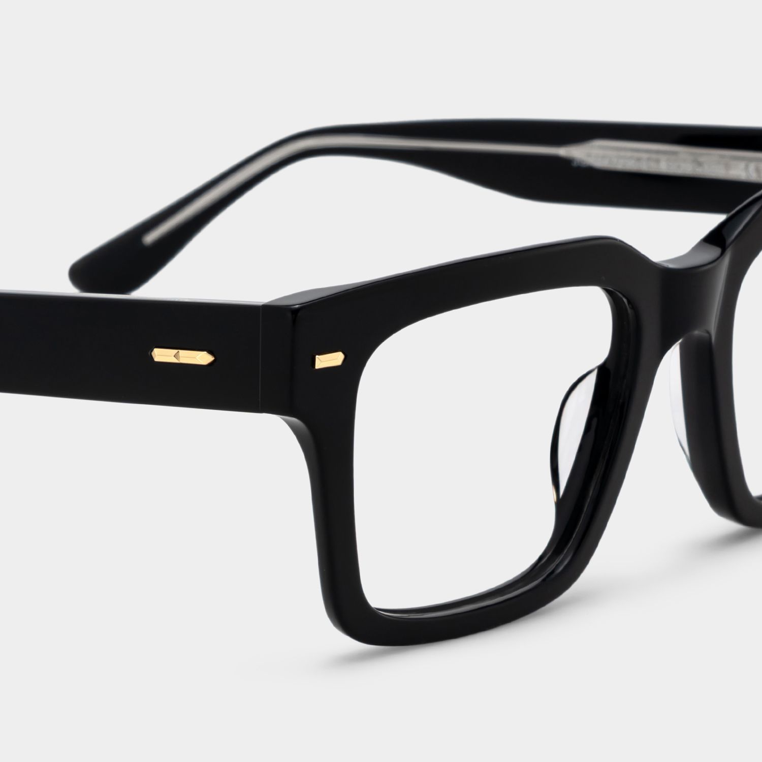 Benjamin Lunettes rectangulaires noires5