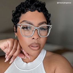 Shine Irisé Carré lunettes8