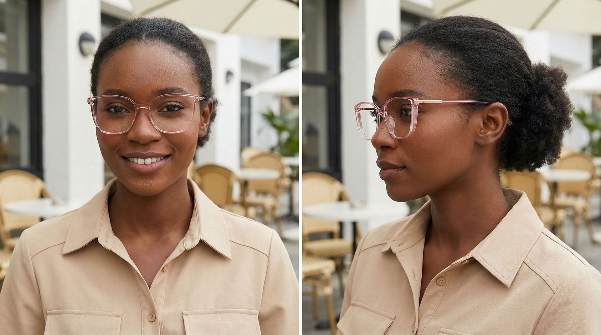 Rodz Rose Cristal Carré Lunettes9