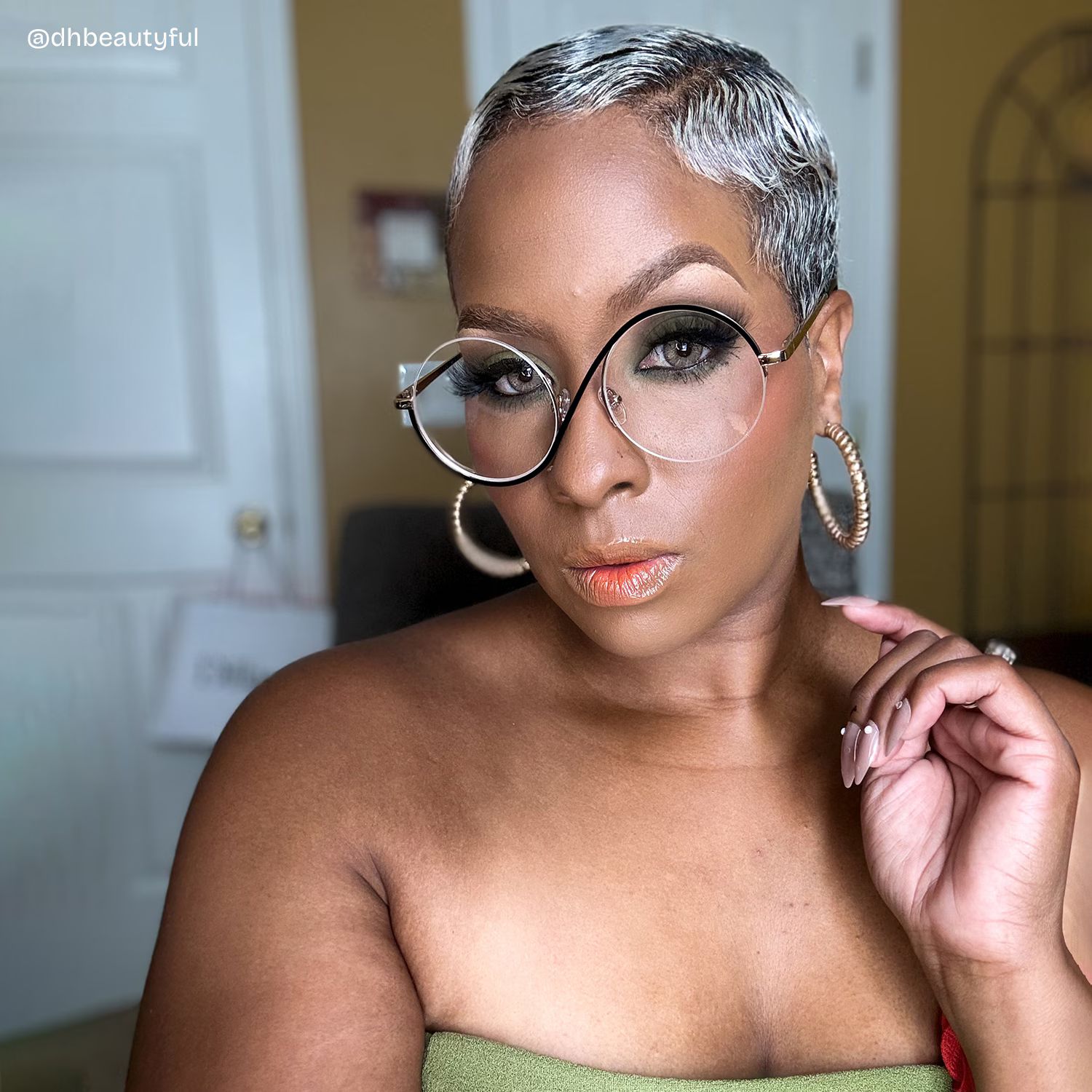 Flozif Noir Ronde Lunettes7