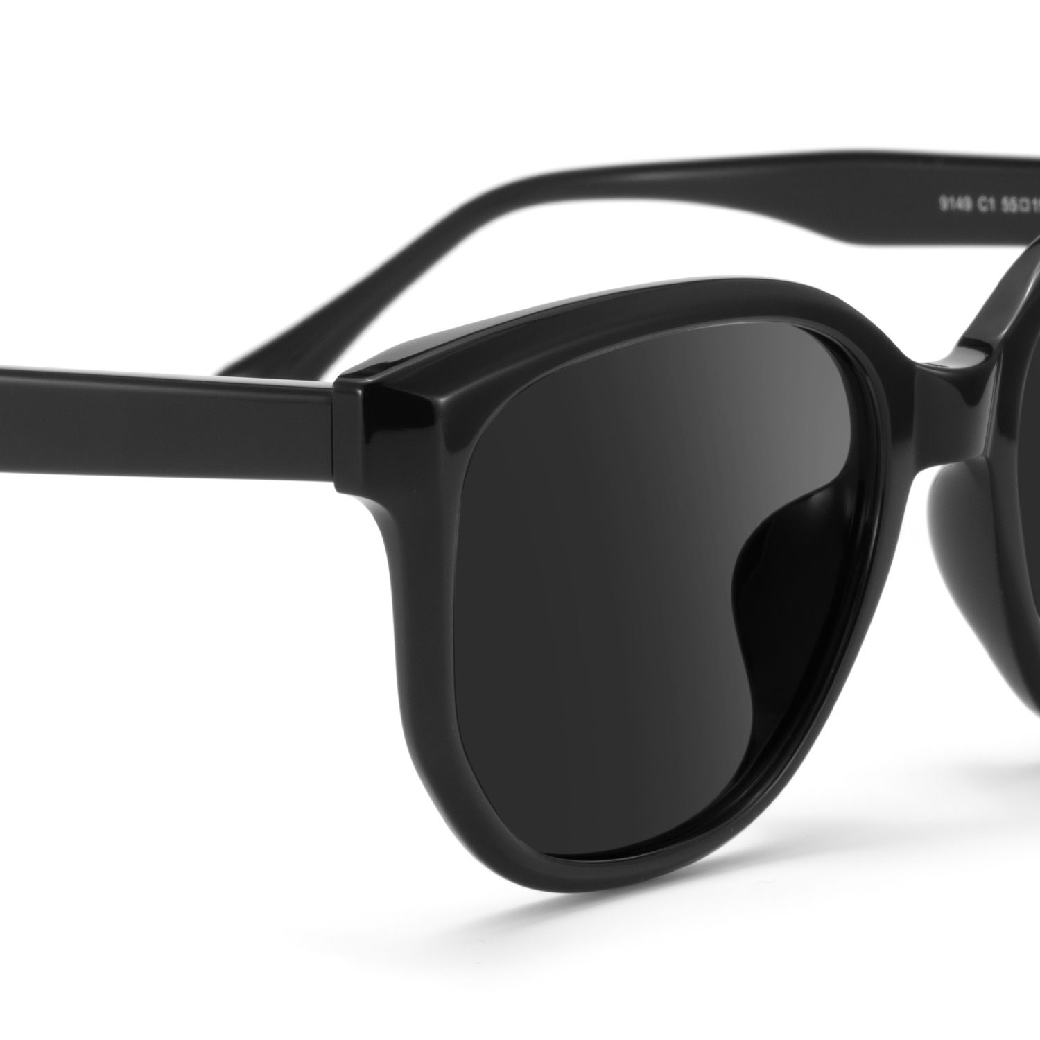 Mirage Lunettes de soleil géométriques noires TR904