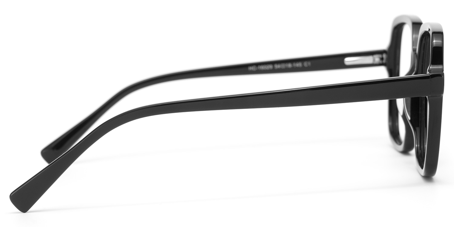 Ember Carré Noir Lunettes3
